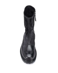 Bottines chelsea en cuir noires Premiata