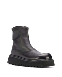 Bottines chelsea en cuir noires Premiata