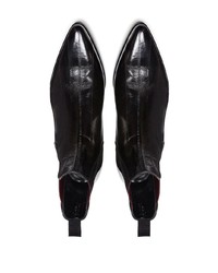 Bottines chelsea en cuir noires Dolce & Gabbana