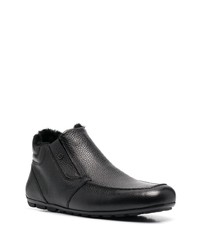 Bottines chelsea en cuir noires Baldinini