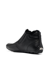 Bottines chelsea en cuir noires Baldinini