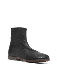 Bottines chelsea en cuir noires Premiata