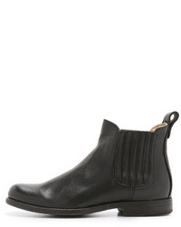 Bottines chelsea en cuir noires Frye