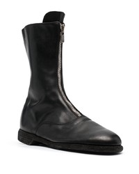 Bottines chelsea en cuir noires Guidi