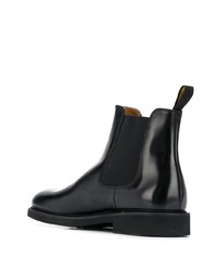 Bottines chelsea en cuir noires Doucal's