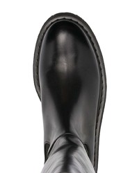 Bottines chelsea en cuir noires Marsèll