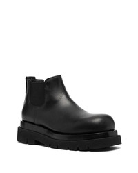 Bottines chelsea en cuir noires Bottega Veneta