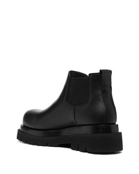 Bottines chelsea en cuir noires Bottega Veneta