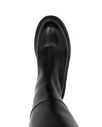 Bottines chelsea en cuir noires Marsèll