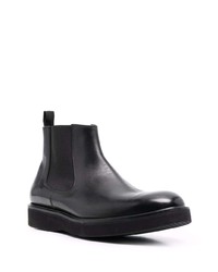 Bottines chelsea en cuir noires Corneliani