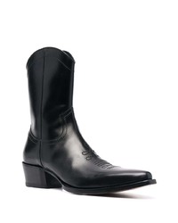 Bottines chelsea en cuir noires DSQUARED2