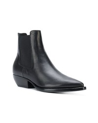 Bottines chelsea en cuir noires Saint Laurent