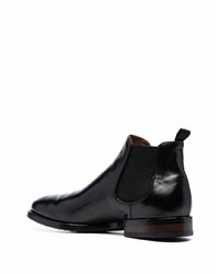 Bottines chelsea en cuir noires Officine Creative