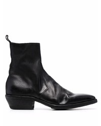 Bottines chelsea en cuir noires Premiata