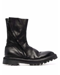 Bottines chelsea en cuir noires Premiata