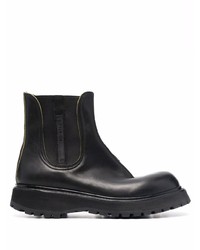 Bottines chelsea en cuir noires Premiata