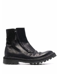 Bottines chelsea en cuir noires Premiata