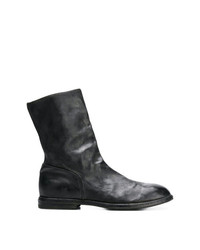 Bottines chelsea en cuir noires Premiata