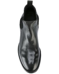 Bottines chelsea en cuir noires Officine Creative