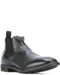 Bottines chelsea en cuir noires Officine Creative