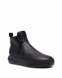 Bottines chelsea en cuir noires Giuseppe Zanotti