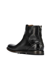 Bottines chelsea en cuir noires Silvano Sassetti