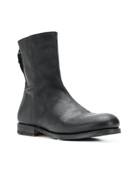 Bottines chelsea en cuir noires Measponte