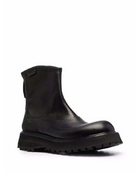 Bottines chelsea en cuir noires Premiata