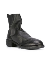 Bottines chelsea en cuir noires Guidi