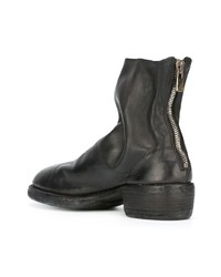 Bottines chelsea en cuir noires Guidi