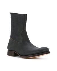 Bottines chelsea en cuir noires C Diem