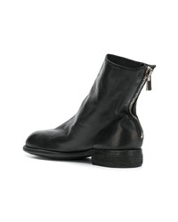 Bottines chelsea en cuir noires Guidi