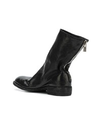 Bottines chelsea en cuir noires Guidi