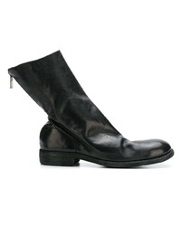 Bottines chelsea en cuir noires Guidi