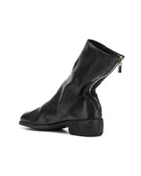 Bottines chelsea en cuir noires Guidi