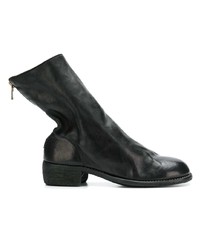 Bottines chelsea en cuir noires Guidi