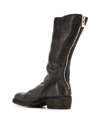 Bottines chelsea en cuir noires Guidi