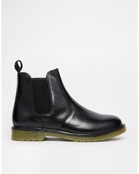 Bottines chelsea en cuir noires