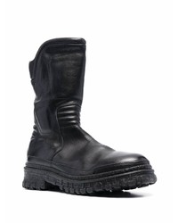 Bottines chelsea en cuir noires Moma