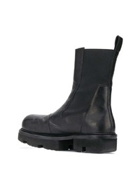 Bottines chelsea en cuir noires Rick Owens