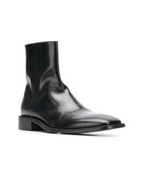 Bottines chelsea en cuir noires Balenciaga