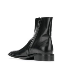 Bottines chelsea en cuir noires Balenciaga