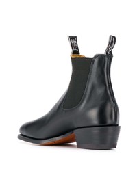 Bottines chelsea en cuir noires R.M. Williams