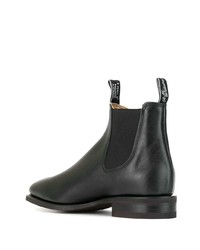 Bottines chelsea en cuir noires R.M. Williams