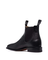 Bottines chelsea en cuir noires R.M. Williams