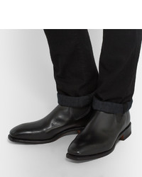 Bottines chelsea en cuir noires