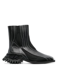 Bottines chelsea en cuir noires Rombaut