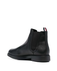 Bottines chelsea en cuir noires Tommy Hilfiger