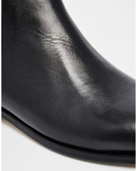 Bottines chelsea en cuir noires