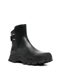 Bottines chelsea en cuir noires Ambush